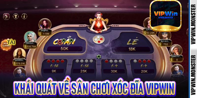 Khái quát về sân chơi xóc đĩa Vipwin